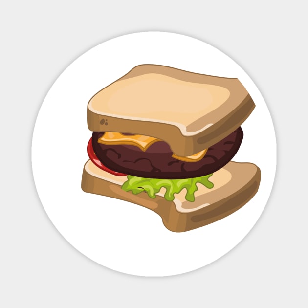 Cheeseburger Magnet by nickemporium1